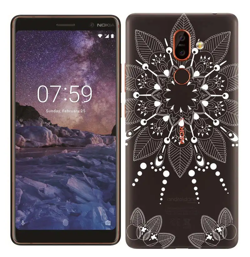 Silicone Case for Nokia 7 Plus 2.1 3.1 5.1 6.1 Soft TPU Painted Fundas for Nokia 3 5 6 7 8 Transparent Cover for Nokia X6 Shell  (13)