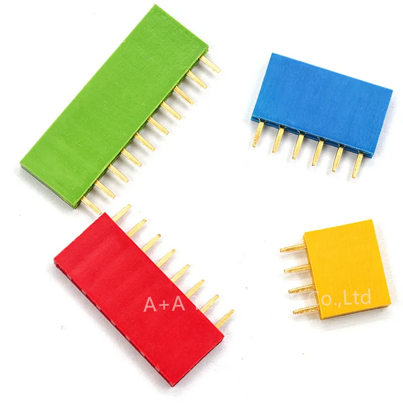 2-54mm-Single-Row-2-54mm-2-54mm-Single-Row-Female-Breakaway-PCB-Board-Pin-Header-Connector-Strip-Pinheader-1-4P-5P 1