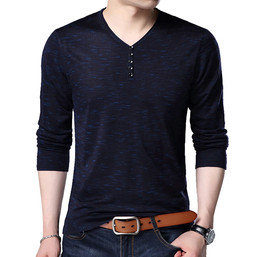 Aliexpress.com : Buy Autumn Long sleeved Men T shirt Plus Shirts Slim ...
