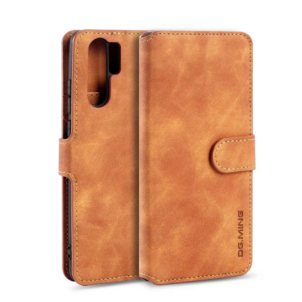 Оригинальный кожаный чехол-кошелек для Huawei P30 Pro роскошный Магнитный Ретро