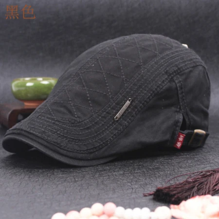 HT599, хлопок, Мужская кепка Гэтсби, газетная Кепка плюща, старинный Gorras Casquette, шапки для женщин, берет унисекс, кепка, Мужская кепка - Цвет: Черный