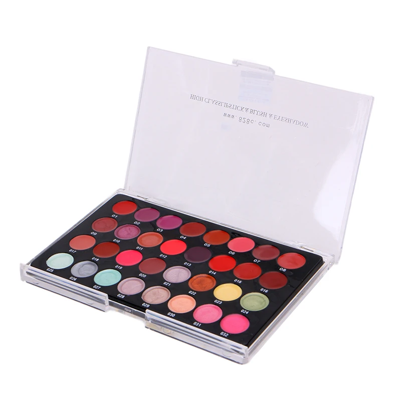 

32 Color Gorgeous Lip Gloss Professional Makeup Palette Long-lasting Moisturizing Balm Lasting Glossy Lipsticks