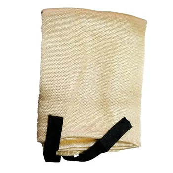 

Fiberglass Welding Blanket and Cover, Brass Grommets for Easy Hanging and Protection 1.2m×1.2m