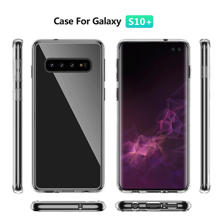 Противоударный чехол для Samsung S10 5G S10e + Note 9 S9 S8 LG G8 Iphone XR XS MAX X 10 8 7 6 Жесткий ПК мягкий