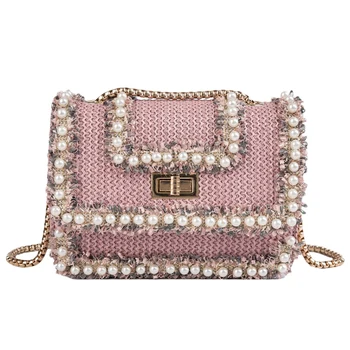 

NEW-Straw Bag Handbags Women Summer Rattan Bag Handmade Woven Beach Circle Bohemia Handbag New Fashion Bags
