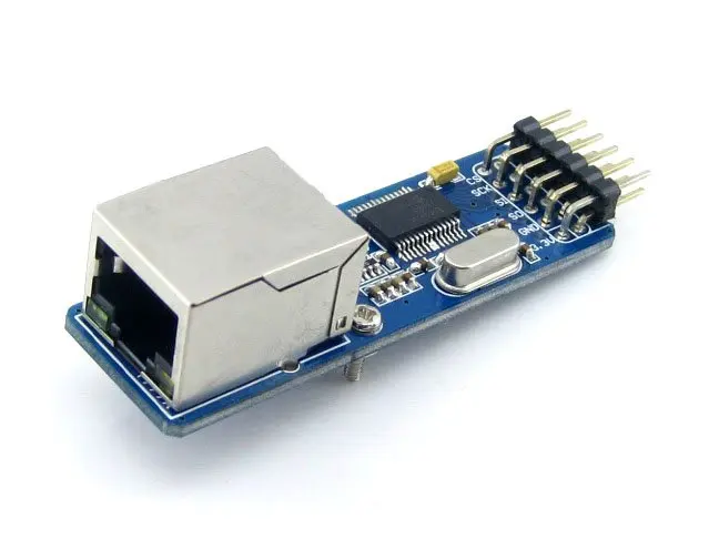 ENC28J60 Ethernet LAN сетевой модуль SPI Интерфейс RJ45 разъем Ethernet к последовательному конвертер 51 AVR