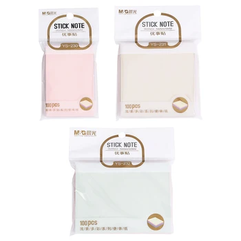 

N-tims memo pads self-adhesive 6 colors sticky note 3*2 Inch for office school business family writing stationery 100sheets/pad