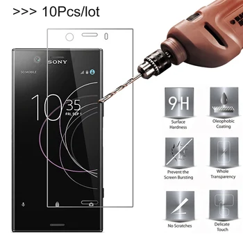 

GXE Screen Protector Tempered Glass Film For Sony Xperia XZ1 Compact 4.6" 9H Anti-explosion Protective Guard XZ1mini 10pcs/lot