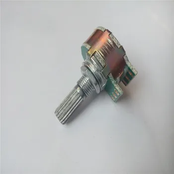 

Step potentiometer 21 digit Step A10K A20K A50K A100K A250K potentiometer progressive handle 20MM double for HIFI amplifier