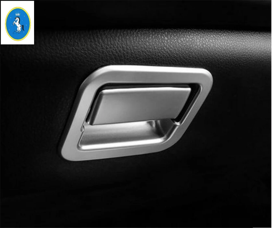 

ABS ! Copilot Storage Box Sequins Cover Interior Trim 2 Pcs / Set For TOYOTA RAV4 RAV 4 2016 2017 2018