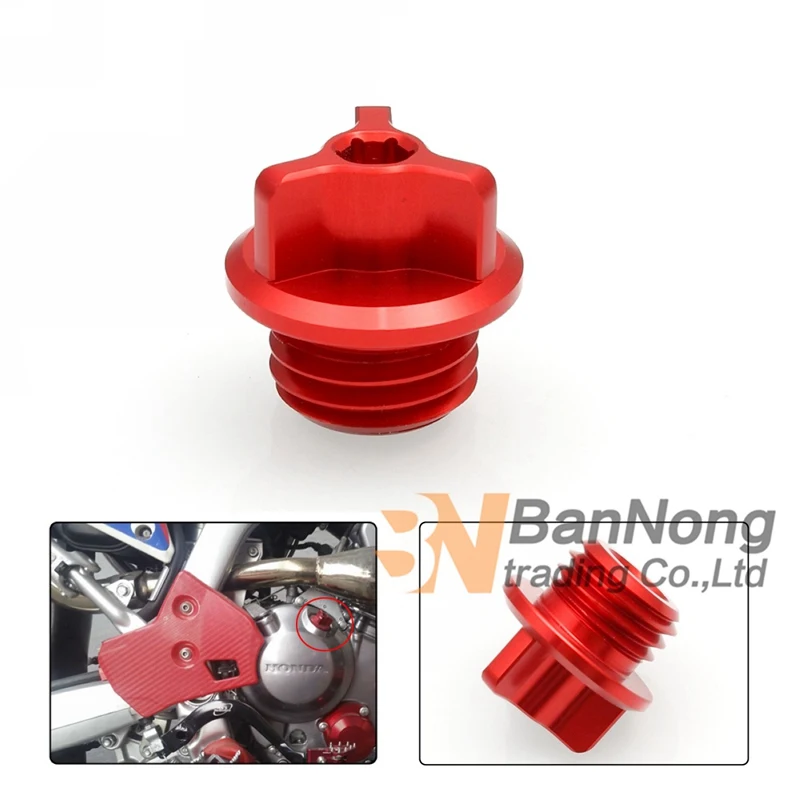 Motorcycle Aluminum Engine Oil Screw For Honda Crf250l Crf250m 2012