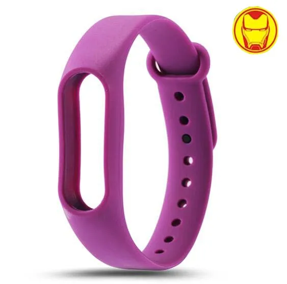 Hot avengers marvel cartoon For Xiaomi Mi Band 4 3 2 Bracelet Miband4 3 2 Strap Wristband Band For Mi Band 2/3/4 Silicone soft - Цвет ремешка: purple No.3