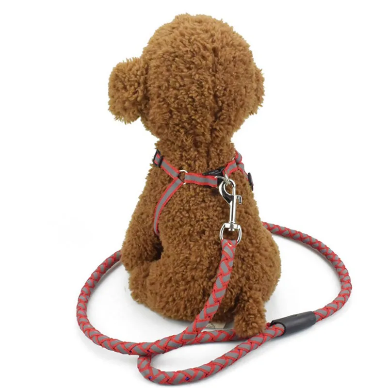 

Durable Nylon Reflective Dog Harness Leash Lead Set For Medium Large Dogs Puppy Chihuahua Yorkie Harness