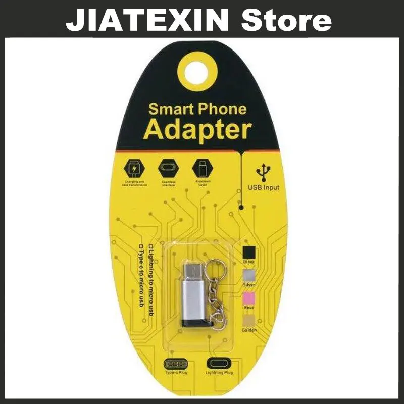

JIATEXIN USB Type C Sync Data Adapter Type-C USB 2.0 TO Micro USB Charging For ZTE Nubia Z11/Z11 Mini/Axon Max/Nubia N1/Zmax Pro