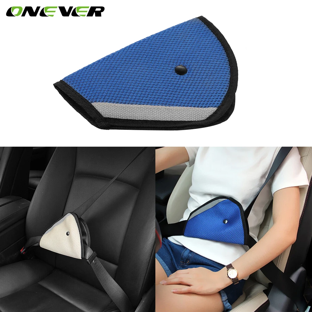 Triangle Car Seat Belt Fixator Adjuster Protector Cover Strap Clip