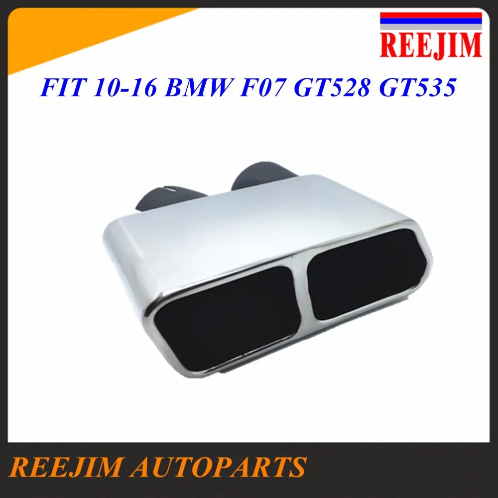 Pair Stainless steel direct fit exhaust tip muffler tip tail pipe for BMW F07 GT528 GT535 2010-2016 car styling one pair stainless steel exhaust tip auto car muffler end tips fit for mercedes benz w220 s500 s430 01 05