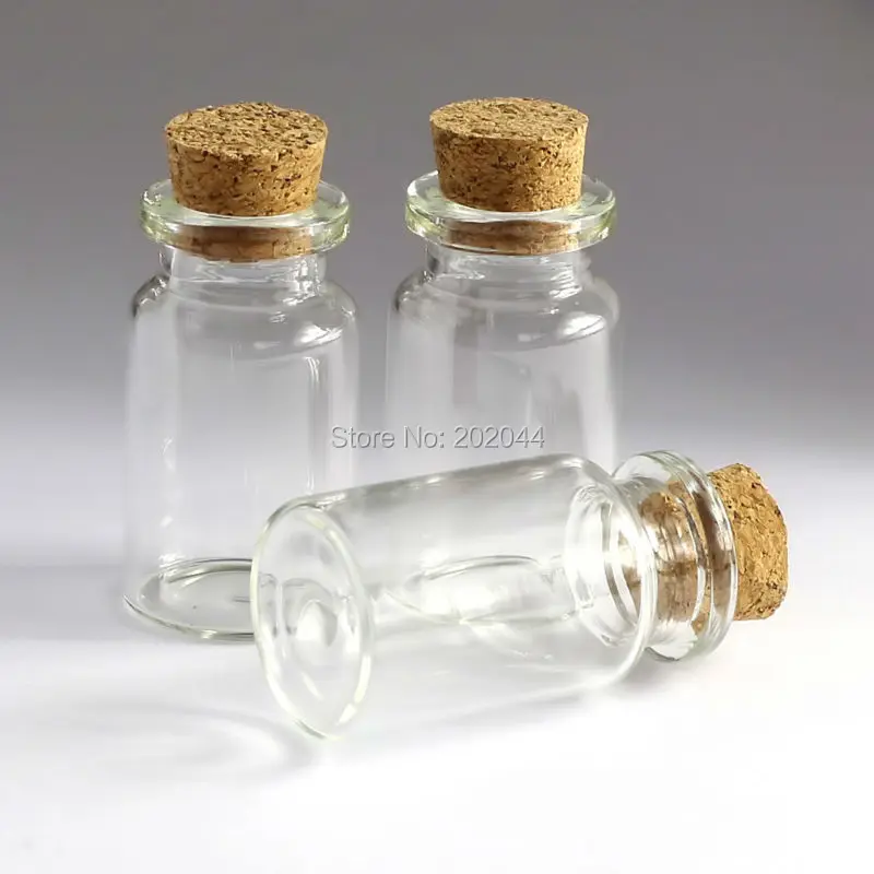 50pcs 7ml Mason Jar Glass Bottles Vials Jars With Cork Stopper