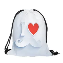 Новинка, Модный женский рюкзак с сердцем, 3D принт, для путешествий, софтбэк, женская сумка-мешок для школы, рюкзаки для девочек