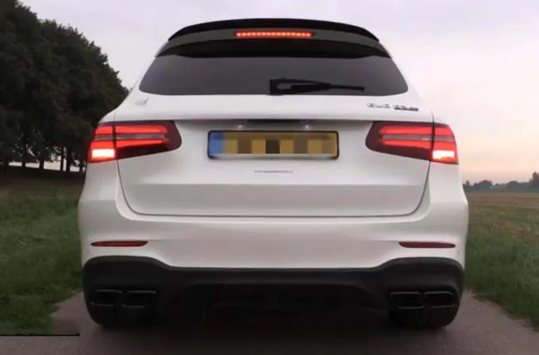 

For Benz GLC SUV spoiler GLC63 style rear trunk wing spoiler for benz W253 glc 200 glc260 glc300 Primer and paint spoiler