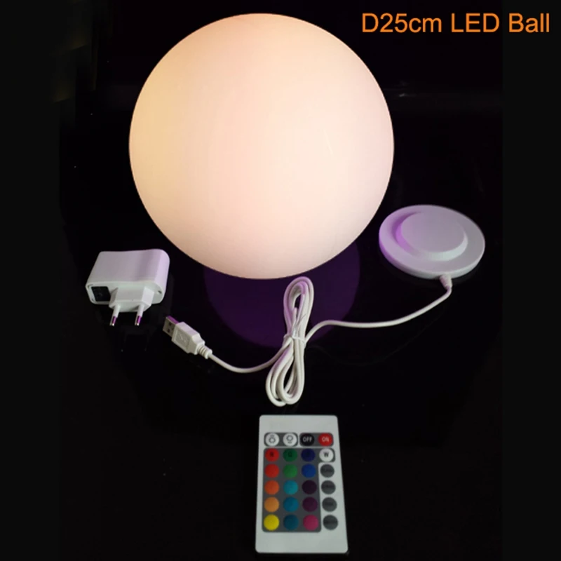 Skybesstech 12 см D15cm D20cm D25cm D30cm D35cm светодиодный Ночной светильник с шаровым шаром 16 цветов с дистанционным управлением 1 шт