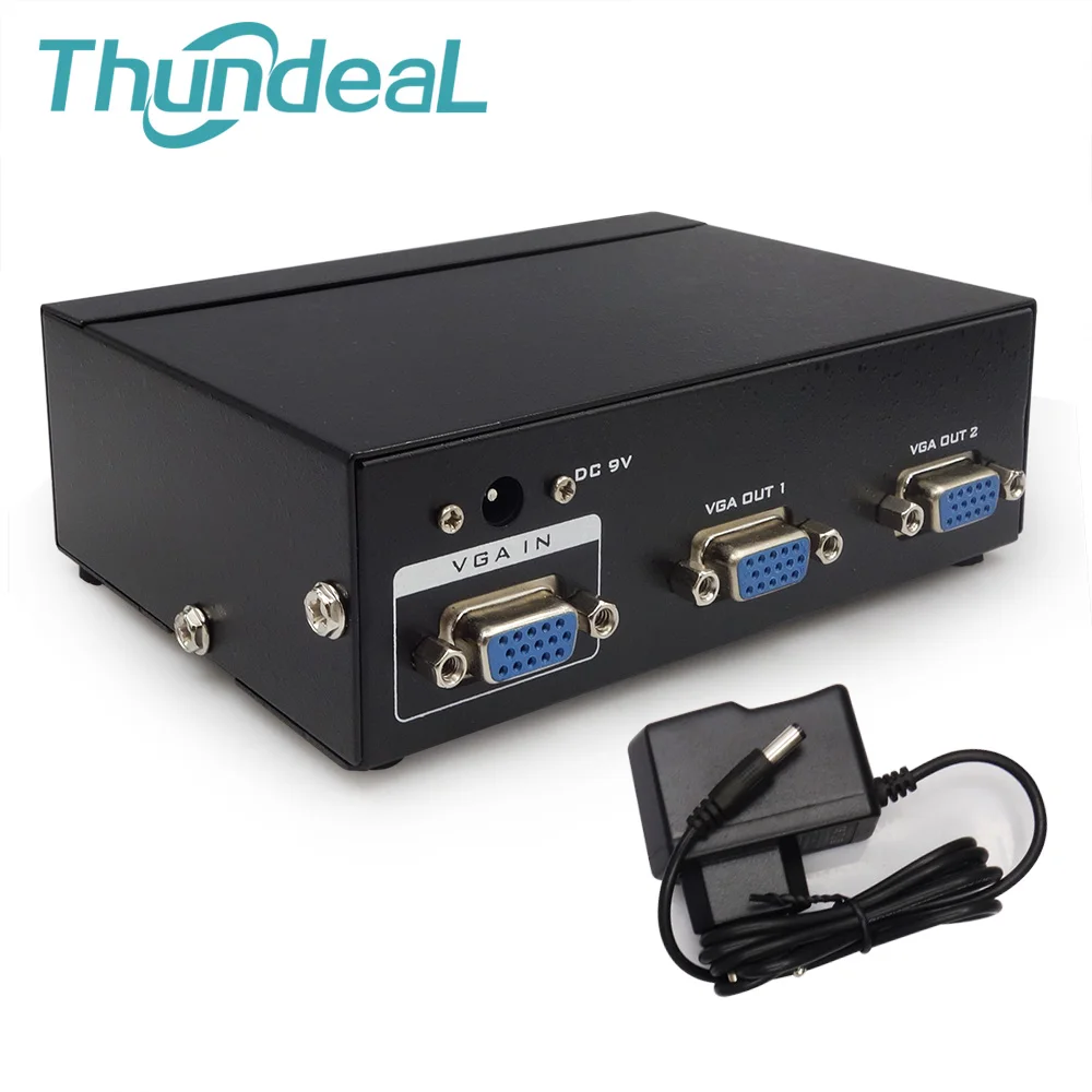 ThundeaL 1 в 2/4/8 выход усилитель расширитель VGA сплиттер коробка монитор 350 МГц