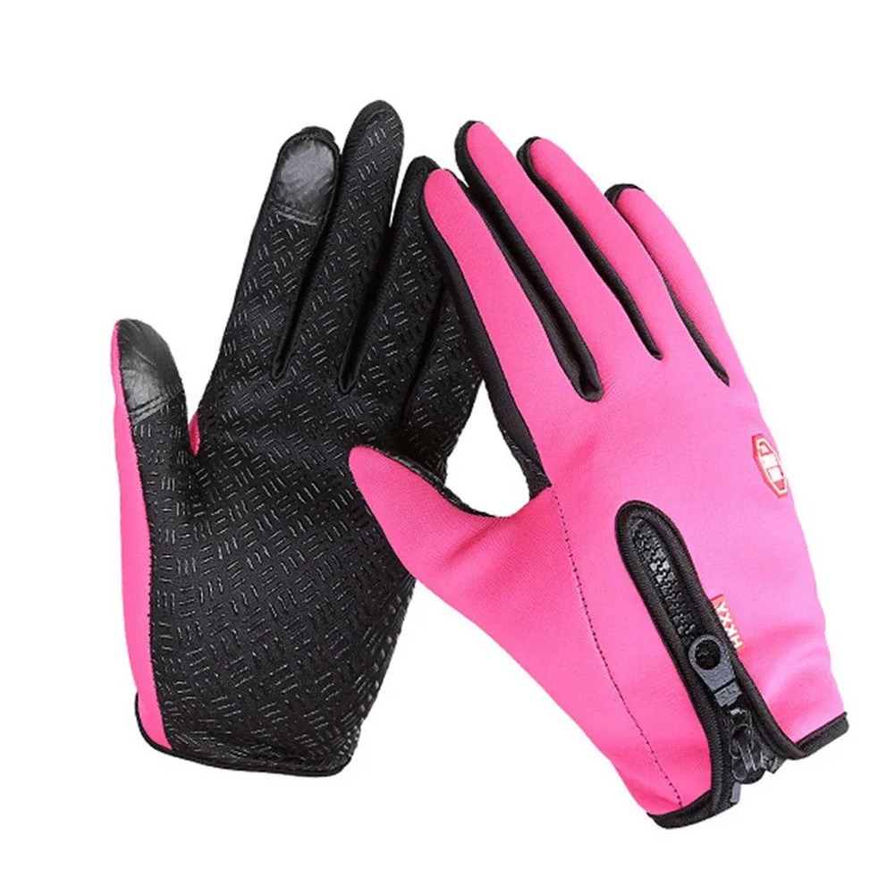 Ветрозащитный, для открытого спорта лыжные перчатки с сенсорным экраном велосипедные перчатки альпинистские военные мотоциклетные гоночные перчатки - Цвет: GLV0066PK