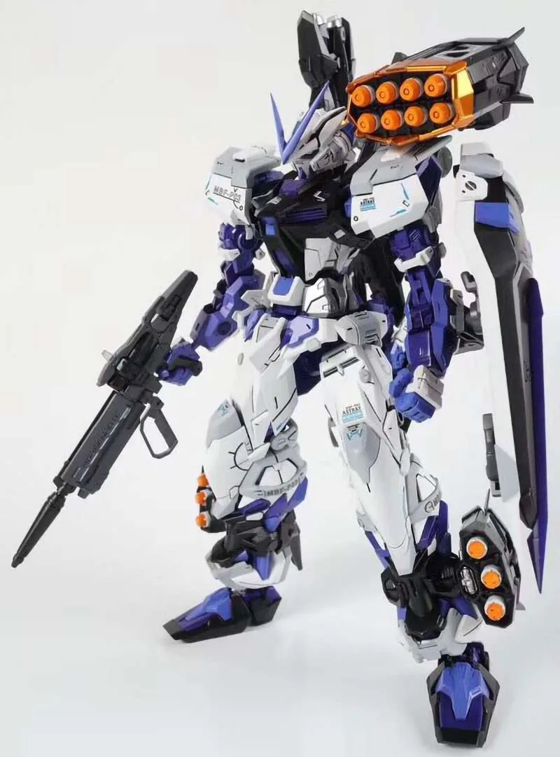 Хобби аниме traje 1/100 MG modelo MB Gundam azul Марко де акчон MBF-P03 figura Robot nignos juguetes regalo caja
