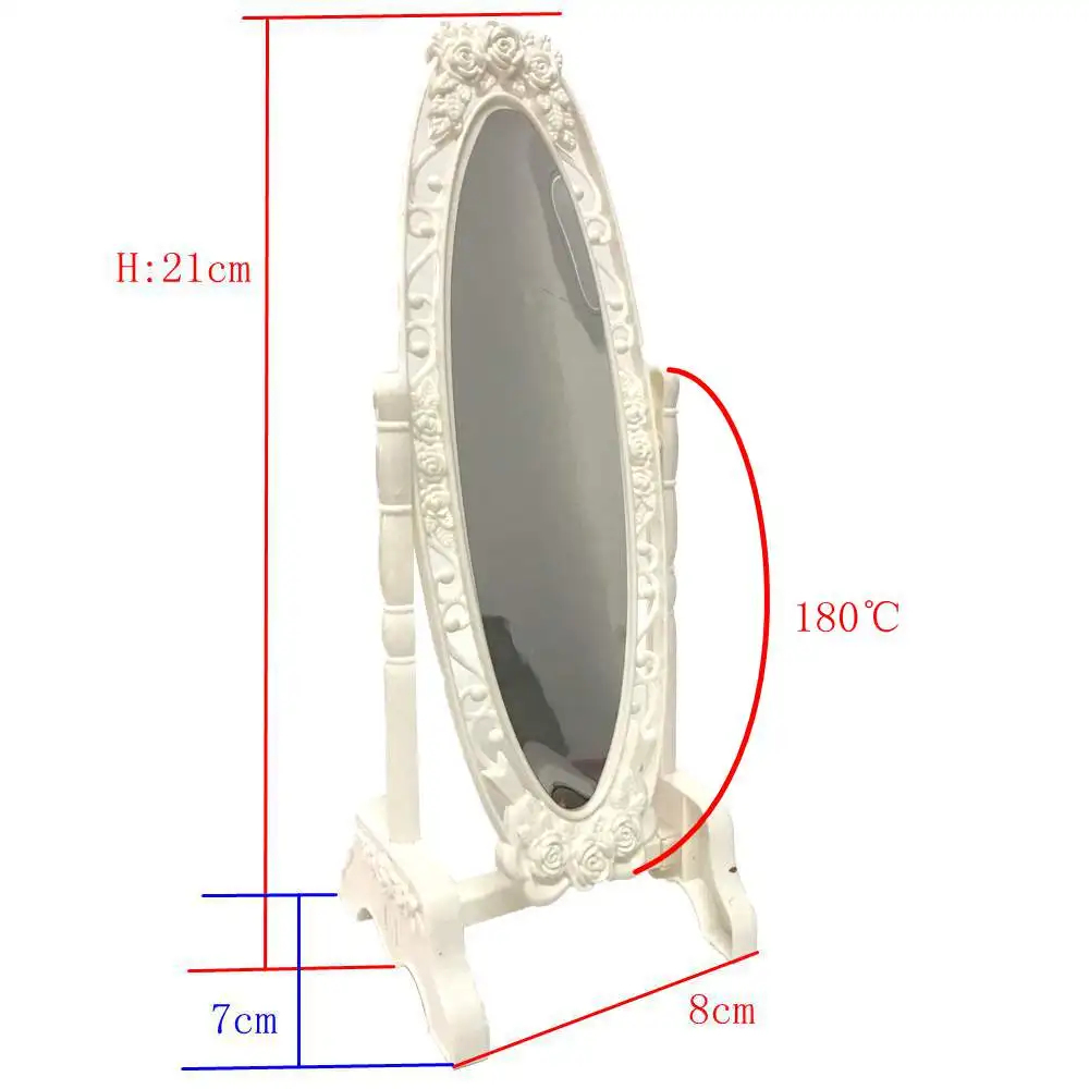 

NK One Set Doll Accessories White Luxury Mirror For Barbie Doll Accessories Princess Dream Furniture Miniature Best Gift 051B DZ