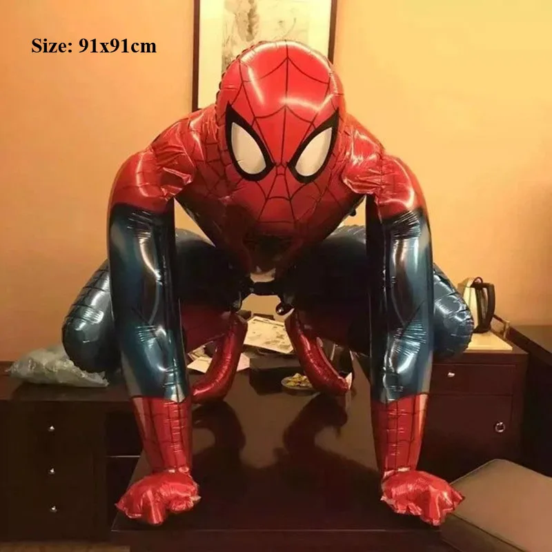 

spiderman balloons birthday party decorations supplies inflatable helium foil superhero avengers balloons for modeling toys