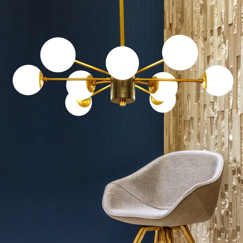 

Modern Chandelier Lightings LED Gold Chandeliers Iron lustre de teto Indoor Lamps Lustres Para Sala De Jantar Living Room D402