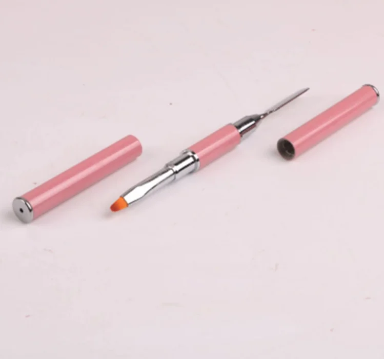 Двойная головка для дизайна ногтей, акриловая УФ-полигелевая ручка для наращивания, кисть для рисования, полигелевая палочка для удаления шпателя, инструмент для маникюра