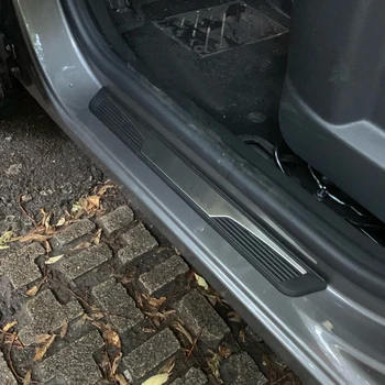 

For peugeot 3008 2017 2018 accessories Steel Door Sill Plate Door Scuff Cover Kick Step Trim Protector Molding 4pcs