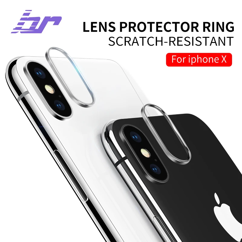

iHaitun Camera Lens Protector Ring For iPhone XS MAX XR Rings 3M Cover Metal Back Lens Protective Ring For iPhone X Screen Cover