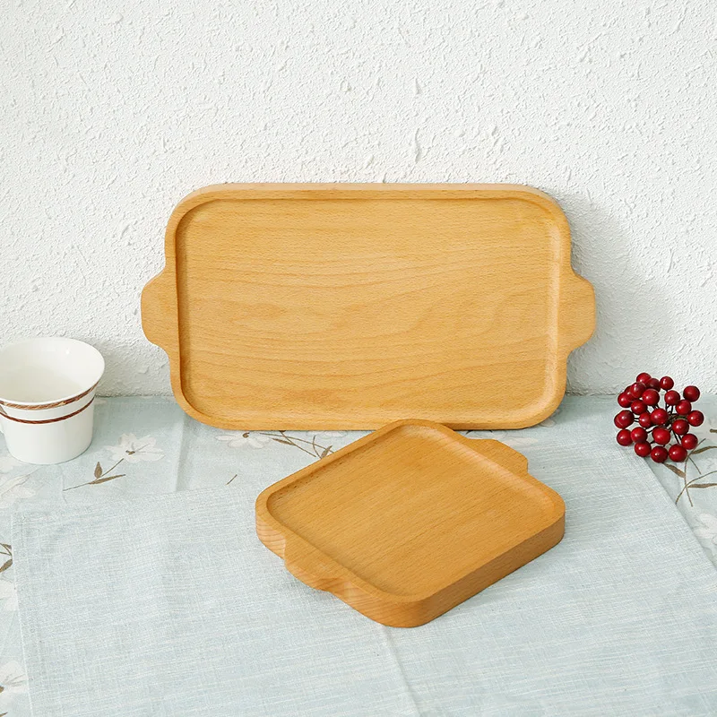 Spot rectangular beech wooden tray hotel restaurant dishes for kids plates sets dessert serving dish breakfast Spot rectangular beech wooden tray hotel restaurant dishes for kids plates sets dessert serving dish breakfast