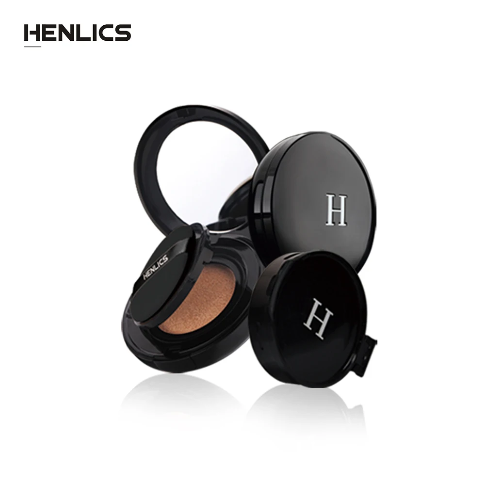 

FRANCE HENLICS Moisturizer Concealer Magic Silk Flawless Brighten Natural Whitening Esssence Air Cushion BB Cream 2 in 1 SPF30+