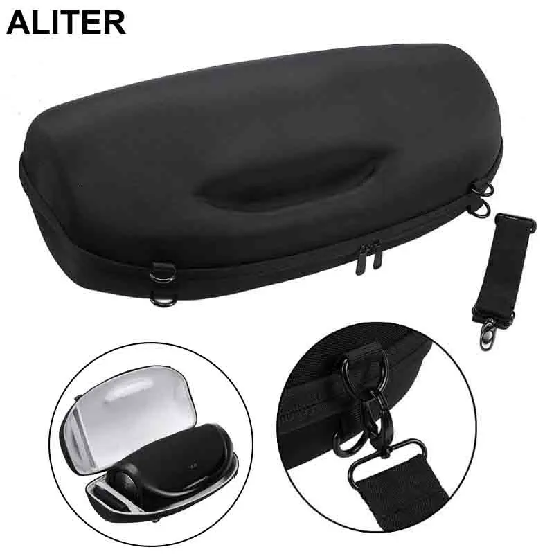 Портативный кейс для переноски Чехол сумка с плечевым ремнем для магнитола Bluetooth беспроводной динамик и зарядное устройство Портативный кейс для переноски Чехол сумка с плечевым ремнем для магнитола Bluetooth беспроводной динамик и зарядное устройство