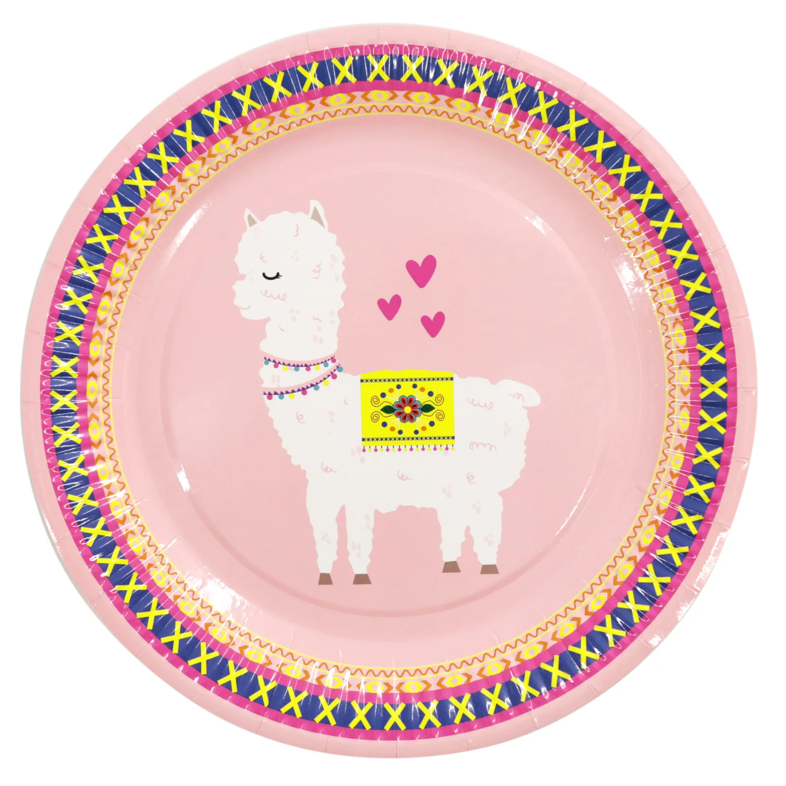 Alpaca tableware Birthday Party Decor Llama Paper Plates Cups Napkins Cake Topper for Kids Happy Birthday Party Decor Supplies
