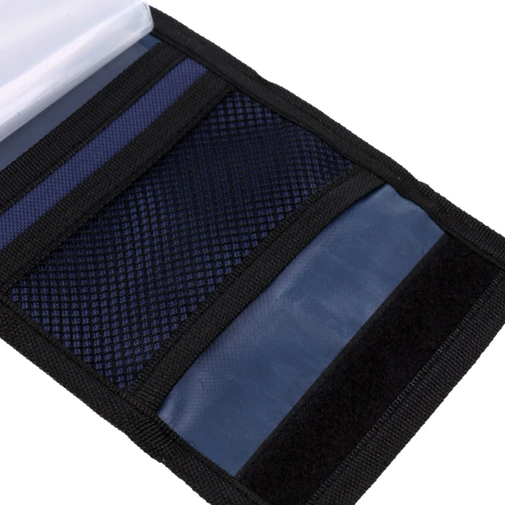 High Grade 12 Clear Pockets Leader Sock Leader Wallet Fly Fishing Tapered Leader Tippet Case outil de pêche Herramienta de pesca