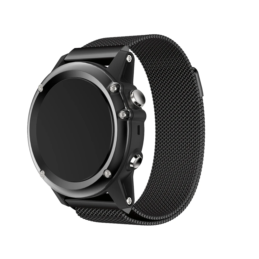 26 22 20 мм Quick Release Easy Fit миланские часы наручные ремешок для Garmin Fenix 5X5 5S 3 3HR S60 D2 Mk1 Смарт-часы для мужчин