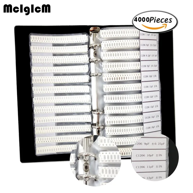 0402 SMD SMT Chip Capacitor Assortment Kit 80value total 4000pcs sample pack