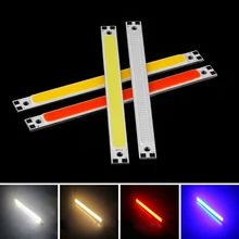 120x10 мм 12 В светодиодный светильник COB полоса DC 12 В чип на плате 120 мм Теплый Холодный белый синий красный цвет 10 Вт Светодиодный светильник для COB рабочих ламп