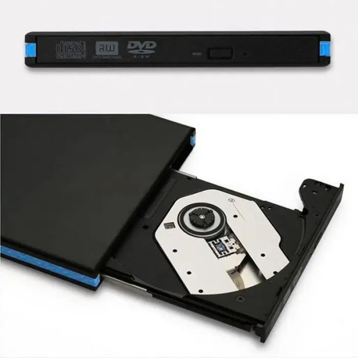 Новый роскошный USB 3,0 внешний корпус HDD чехол для CD DVDRW Blue Ray 12,7 мм SATA Drive DJA99