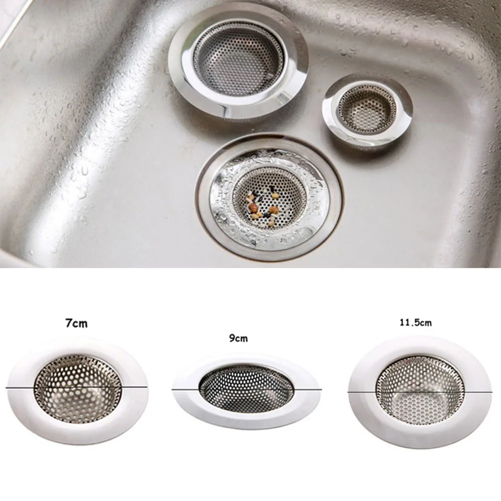 

Hot Sale New Kitchen Accessories Strainers Sink Filter Drain Plug Anti-blocking Strainer Stainless Steel Bathtub Strainer Basket