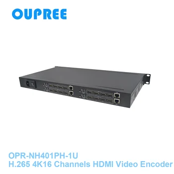 

Mpeg4 H.265 16 Channels HDMI over Network IP Audio Video Encoder Iptv Streaming 1080p@60fps support HTTP RTSP RTMP UDP HLS ONVIF