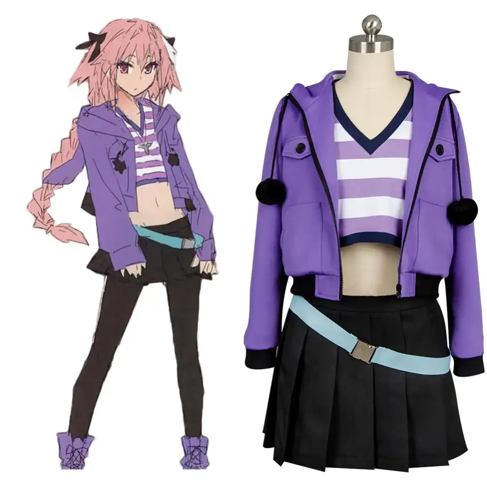 Fate/Apocrypha cosplay FA Rider Astolfo trang phục màu tím coat đen Váy  Cosplay Costume Đầy Đủ Set Halloween Trang Phục Lễ Hội|trang phục lễ  hội|trang phục màu tímcosplay trang phục - AliExpress