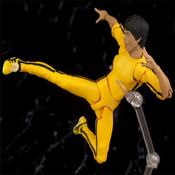 SHFiguarts King of Kung Fu Bruce Lee  Variant With Nunchaku Action Figure Collectible Model Toy 15cm (14)