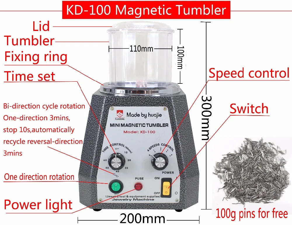  CE Mini gobelets magnétiques de KD-100 fournitures de fabrication de bijoux d'outils de bijouterie 