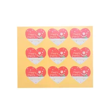 90pcs/lot Snowman Pattern Love Heart Seal Sticker Christmas Santa Claus Baking Packaging Label DIY Decorative Sealing Stickers christmas santa magic pattern stair stickers