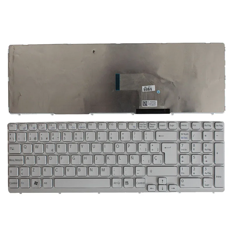 Испанский для sony vaio SVE1513JCXW SVE1512H1E SVE1512J6EB SVE1513M1E/W SVE151E11M SVE1511Q1EB witte SPLaptop клавиатура