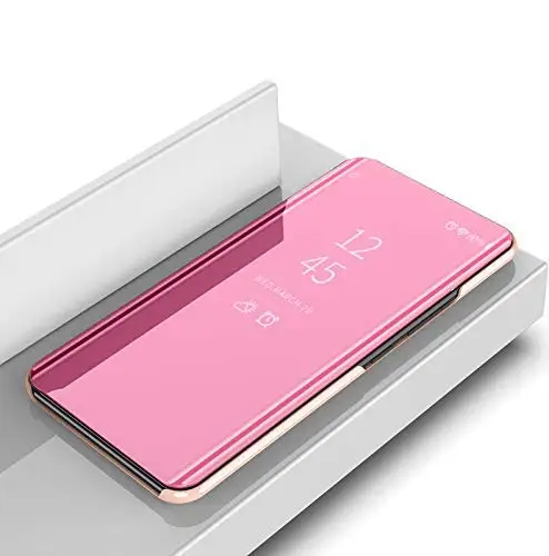 Clear View Mirror Flip Electroplate Stand Case Cover For Xiaomi Mi A2 Lite Smart Phone Capa For Redmi 6 Pro Note 5 Coque Fundas  (15)